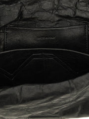 Rick Owens Black Lamb Leather Clutch Bag