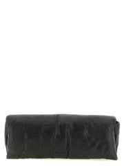 Rick Owens Black Lamb Leather Clutch Bag