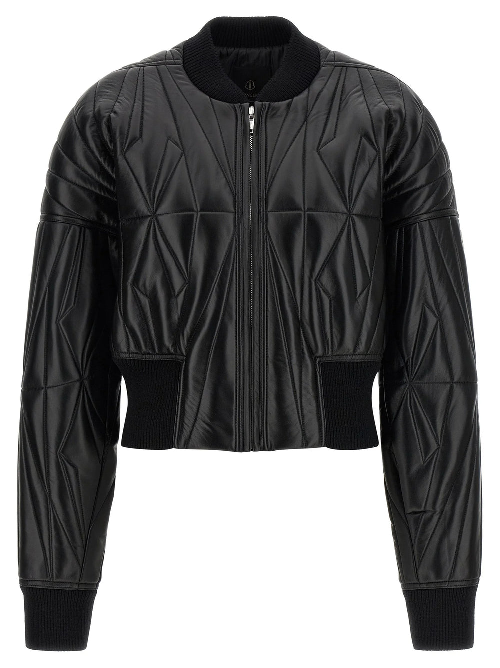 Rick Owens Black Lamb Leather Leather Jacket - 2