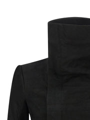 Rick Owens Black Lamb Leather Leather Jacket
