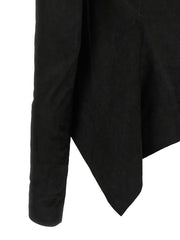 Rick Owens Black Lamb Leather Leather Jacket
