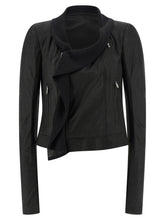 Rick Owens Black Lamb Leather Leather Jacket - IT44