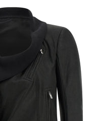 Rick Owens Black Lamb Leather Leather Jacket - IT44