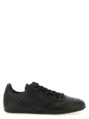 Rick Owens Black Lamb Leather Low Top Sneakers - EU43/US10