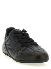 Rick Owens Black Lamb Leather Low Top Sneakers - EU43/US10