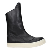 Rick Owens Black Leather Ankle Boots - EU40/US7
