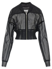 Rick Owens Black Nylon Bomber - IT42