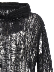 Rick Owens Black Nylon Cardigan - S