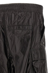 Rick Owens Black Nylon Cargo Pants