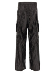 Rick Owens Black Nylon Cargo Pants
