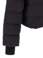 Rick Owens Black Nylon Full-Length Jacket