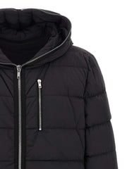 Rick Owens Black Nylon Full-Length Jacket