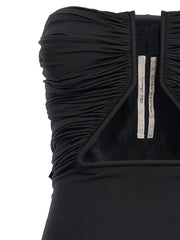 Rick Owens Black Nylon Short Dress - IT42