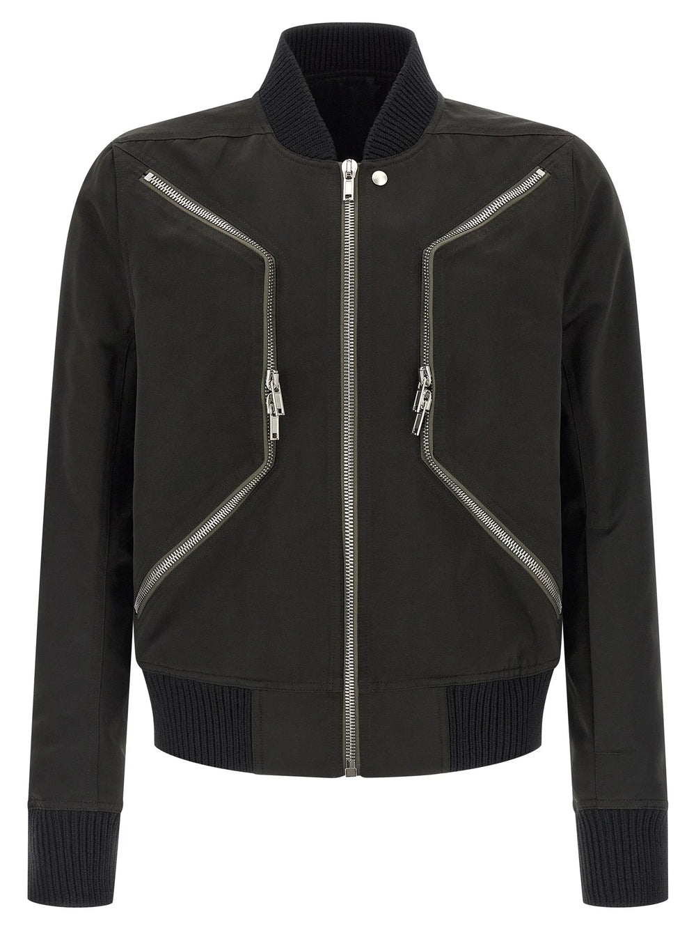 Rick Owens Black Polyester Bomber
