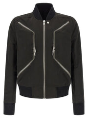 Rick Owens Black Polyester Bomber