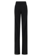 Rick Owens Black Silk Flared Pants