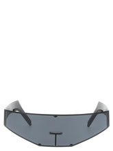 Rick Owens Black Stainless Steel Sunglasses