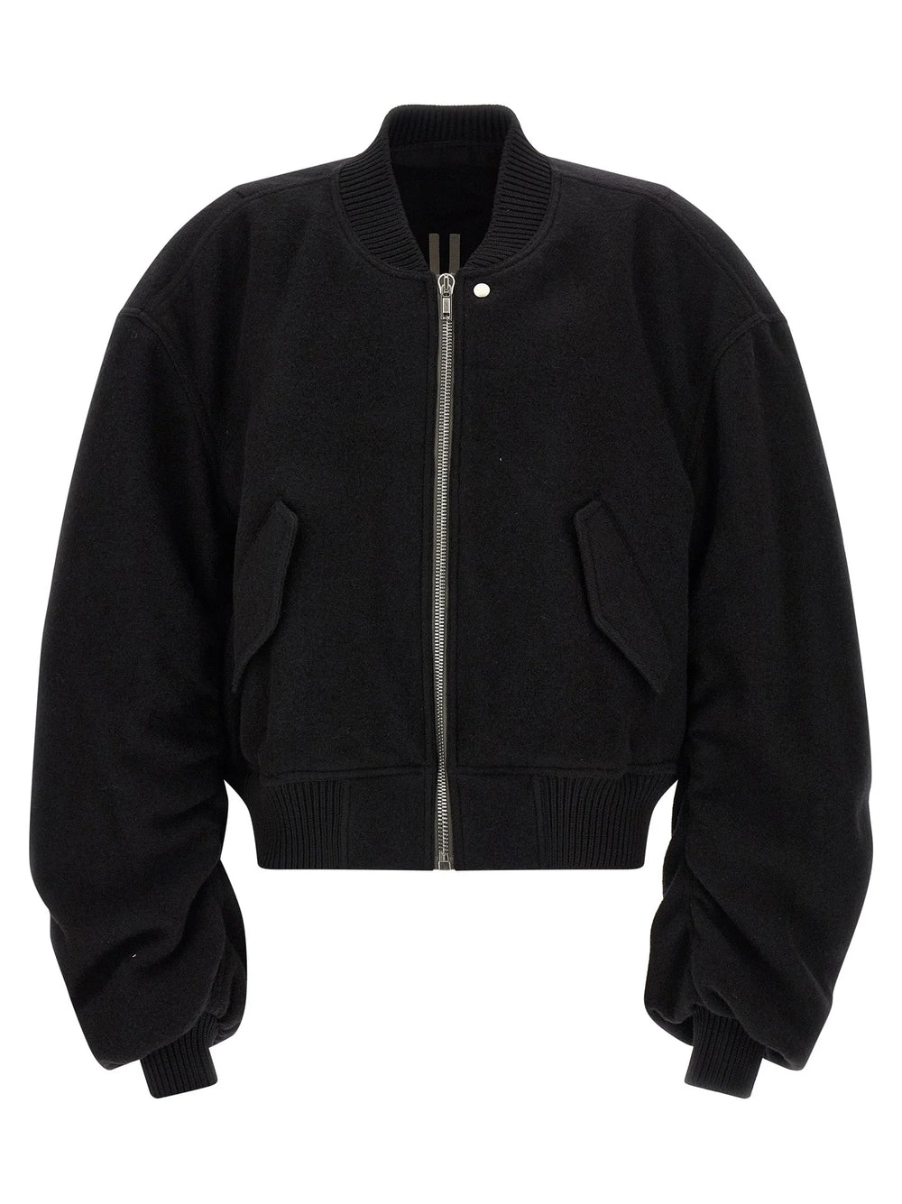 Rick Owens Black Virgin Wool Bomber