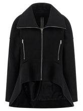 Rick Owens Black Virgin Wool Coat - IT38