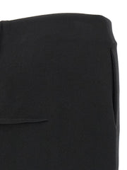 Rick Owens Black Virgin Wool Mini Skirt