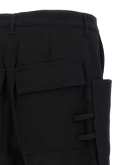 Rick Owens Black Wool Bermuda Shorts