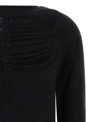 Rick Owens Black Wool Cardigan - S