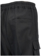 Rick Owens Black Wool Cargo Pants - IT38