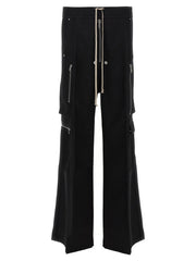 Rick Owens Black Wool Cargo Pants - IT52 | XL