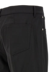 Rick Owens Black Wool Jeans Denim