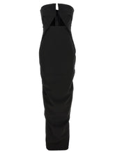 Rick Owens Black Wool Long Dress