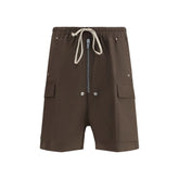 Rick Owens Brown Cotton Bermuda Shorts - IT52 | XL