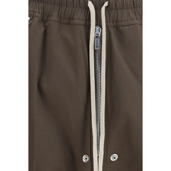 Rick Owens Brown Cotton Cargo Pants