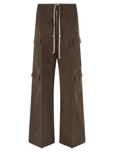 Rick Owens Brown Cotton Cargo Pants