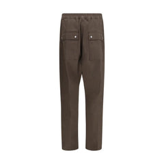 Rick Owens Brown Cotton Cargo Pants