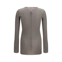 Rick Owens Brown Cotton Long Sleeve T-Shirt