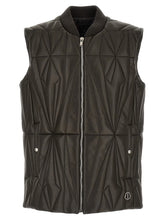 Rick Owens Brown Lamb Leather Sleeveless Jacket