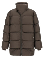 Rick Owens Brown Nylon Full-Length Jacket