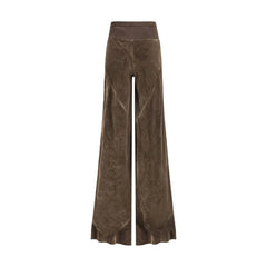 Rick Owens Brown Viscose Casual Pants - IT40 | M