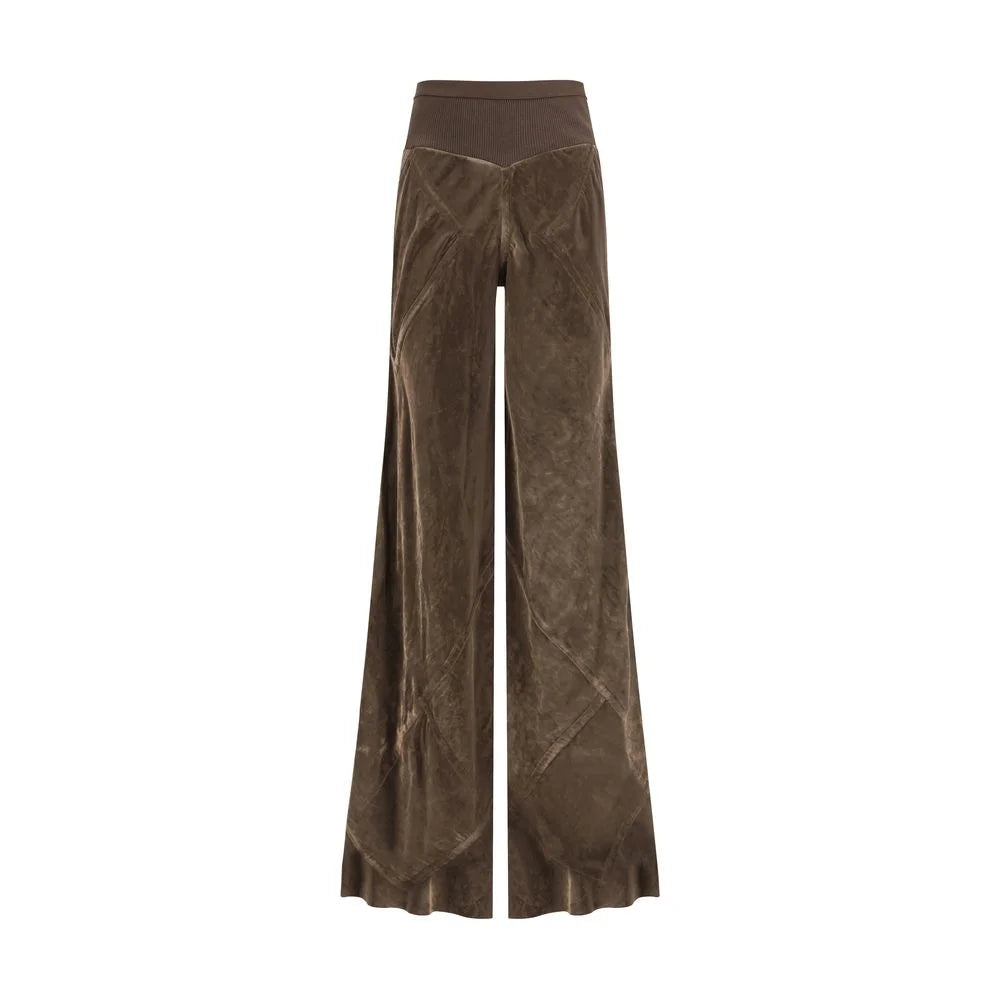 Rick Owens Brown Viscose Casual Pants - IT44 | L
