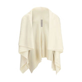 Rick Owens Cream Fleece Wool Cardigan
