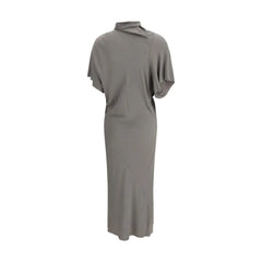 Rick Owens Gray Acetate Casual Dress