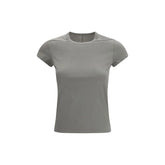Rick Owens Gray Cotton T-Shirt