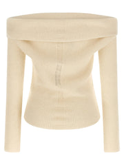 Rick Owens White Wool Cardigan - M