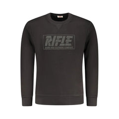 Rifle Black Cotton Men Sweater