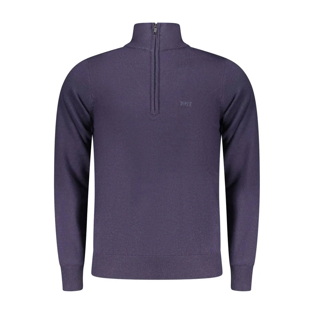 Rifle Blue Wool Men Sweater - Sweaters
