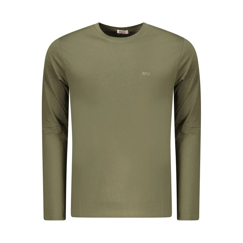 Rifle Green Cotton Men T-Shirt