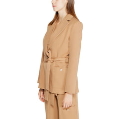 Rinascimento Beige Polyester Blazer - Coats & Jackets