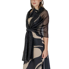 Rinascimento Black Polyester Scarf - Scarves & Shawls