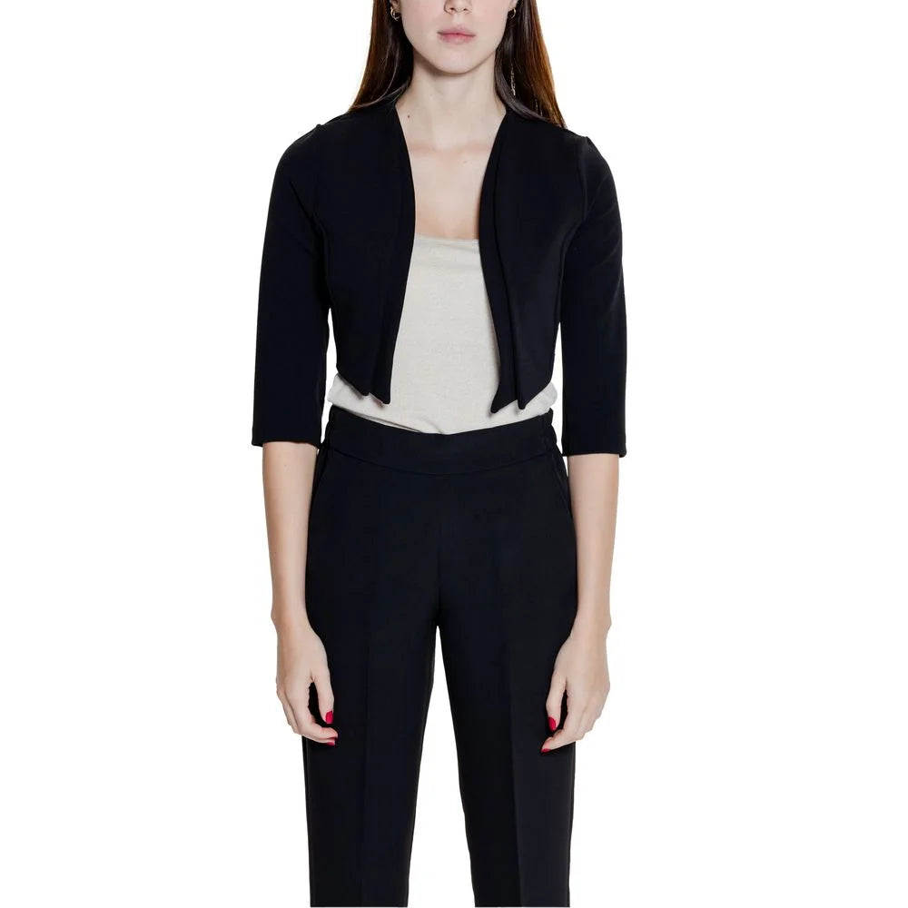 Rinascimento Black Polyester Sweater - Bolero Jackets