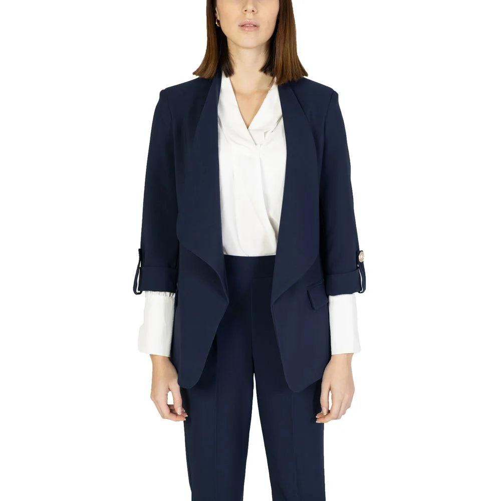 Rinascimento Blue Polyester Blazer - IT40|S - Coats & Jackets